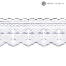 Load image into Gallery viewer, Premium Quality 2 3/16&quot; Embroidered Lace with Cross

