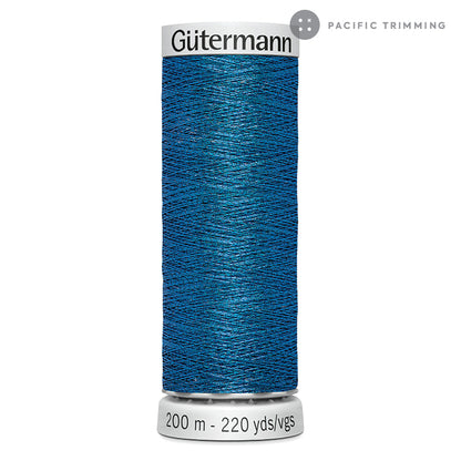 Gutermann Dekor Metallic Embroidery Thread 200M 29 Colors