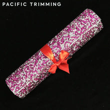 Load image into Gallery viewer, 9.25 Inch Rhinestone Sheet Magento Pink/Silver
