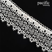 Load image into Gallery viewer, 3.5 Inch Polyester Lace Trim White
