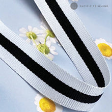 Load image into Gallery viewer, Striped Grosgrain Ribbon Flag Ribbon Multiple Colors and Sizes
