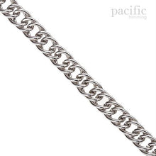 Load image into Gallery viewer, Double Linked Metal Chain Silver
