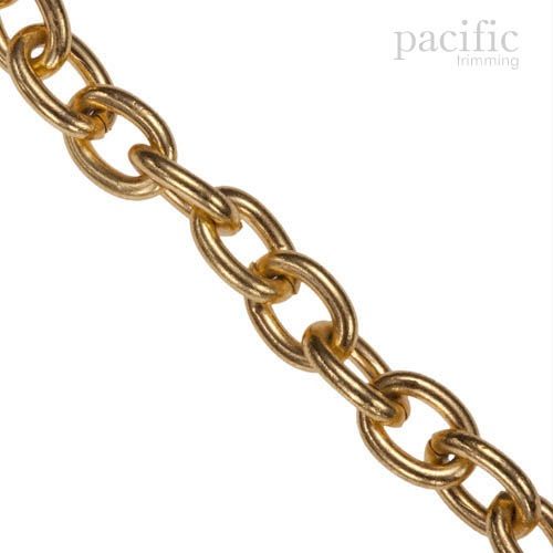 Metal Oval Chain Gold
