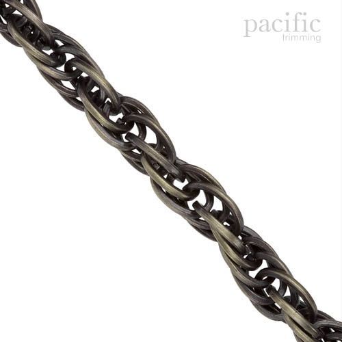 Fashion Overlapping Chain Antique Brass