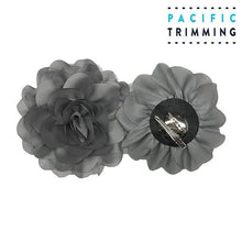 Load image into Gallery viewer, 5 Inch Beautiful Floral Appliques Grey
