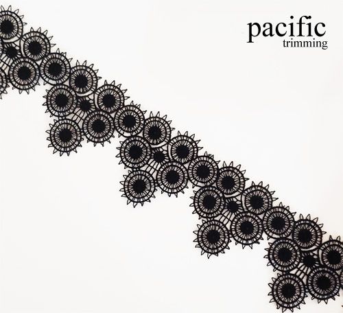 2.13 Inch Polyester Lace Trim Black