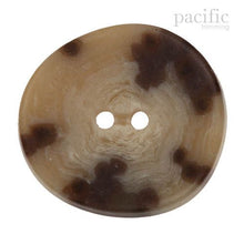 Load image into Gallery viewer, Faux Wood 2 Hole Button 120008IT Brown
