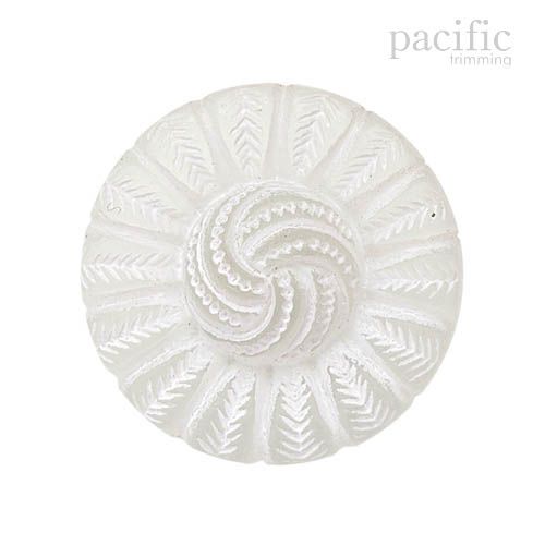 Acrylic Glass Frosted Braided Patterned Button 120077GC