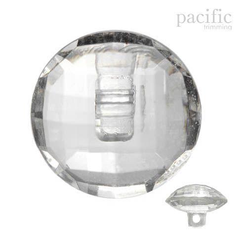 Acrylic Glass Shank Button 120133GC Crystal