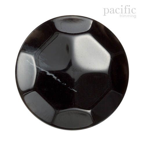 Marble Polyester Tunnel Shank Jacket Coat Button Black
