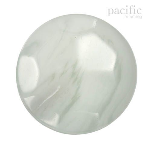 Marble Polyester Tunnel Shank Jacket Coat Button White