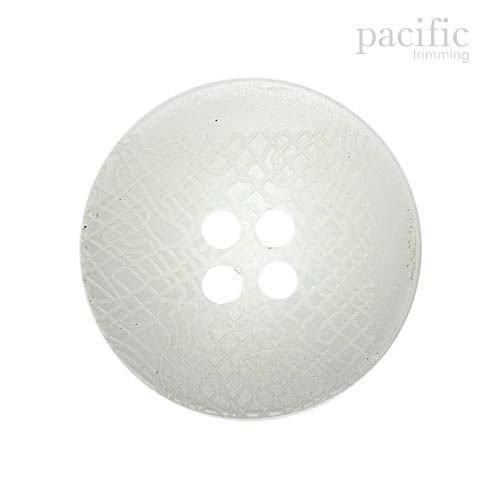 Textured Concave 4 Hole Polyester Decorative Button 