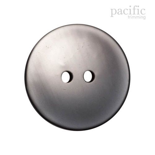Round 2 Hole Polyester Faux Pearl Button 120361PL Grey