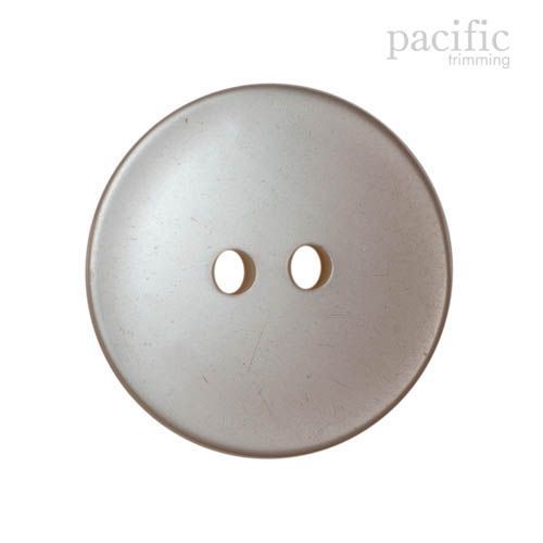 Round 2 Hole Polyester Faux Pearl Button 120361PL Beige