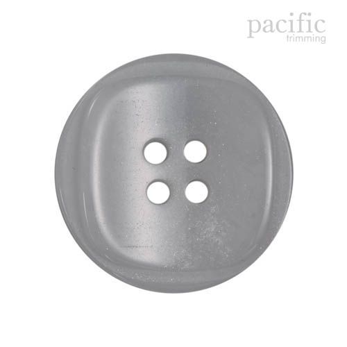 4 Hole Round White Polyester Faux Pearl Button 120365PL