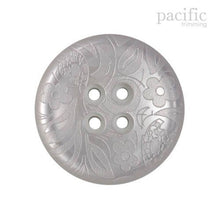 Load image into Gallery viewer, Flower Patterned Laser Cut 4 Hole Polyester Decorative Button White
