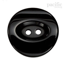 Load image into Gallery viewer, Round 2 Hole Polyester Jacket Coat Button Black
