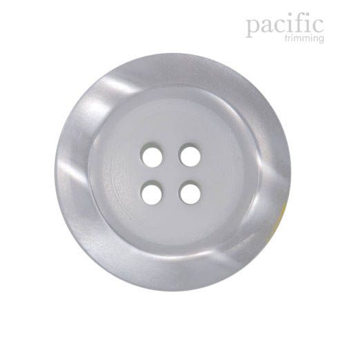 4 Hole White Polyester Faux Pearl Button 120426PL
