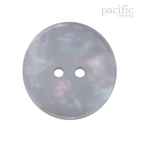 2 Hole White Polyester Faux Pearl Button 120429PL