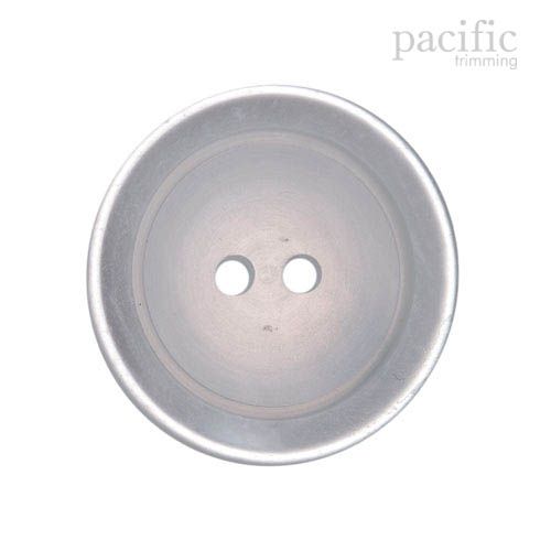 2 Hole White Polyester Faux Pearl Button 120436PL