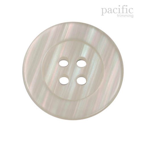 4 Hole Ivory Polyester Faux Pearl Button 120442PL
