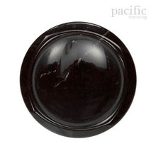 Load image into Gallery viewer, Marble Round Dome Shape Polyester Tunnel Shank Jacket Coat Button Black
