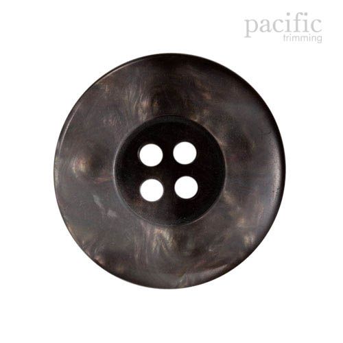 4 Hole Grey Polyester Faux Pearl Button 120478PL