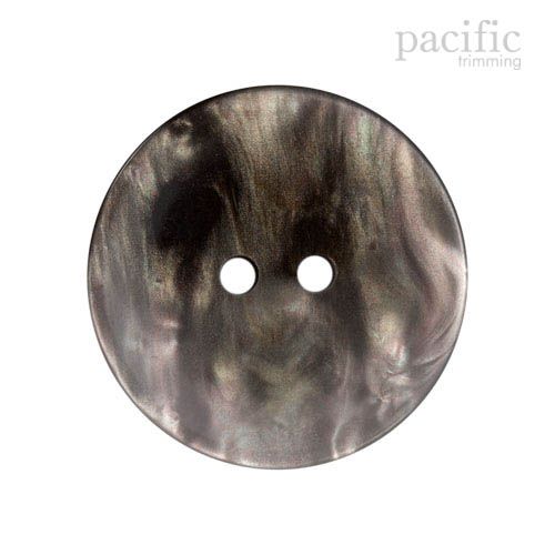 2 Hole Polyester Faux Pearl Grey Button 120486PL