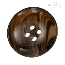 Load image into Gallery viewer, Marble Concave 4 Hole Polyester Jacket Coat Button Brown
