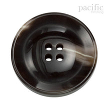 Load image into Gallery viewer, Marble Concave 4 Hole Polyester Jacket Coat Button Dark Brown

