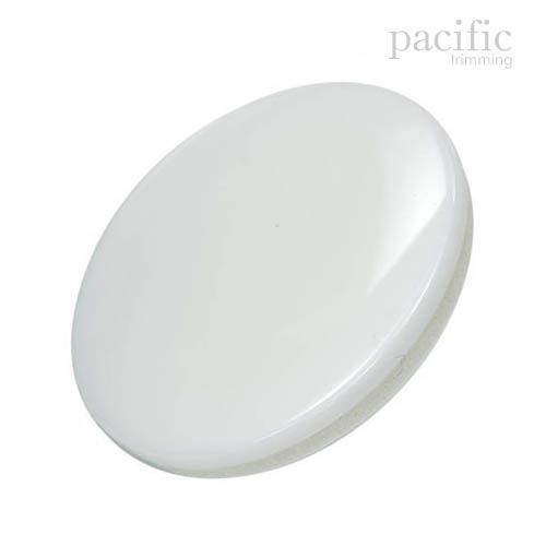 Marble Round Flat Shape Polyester Shank Jacket Coat Button White