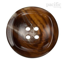 Load image into Gallery viewer, Marble Concave 4 Hole Polyester Jacket Coat Button Brown
