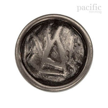Load image into Gallery viewer, Hammered Textured ABS Metal Plated Shank Button 120790MT Antique Silver
