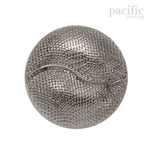 Load image into Gallery viewer, Swirl Round Dome Shape ABS Metal Plated Shank Button 120831MT Nickel
