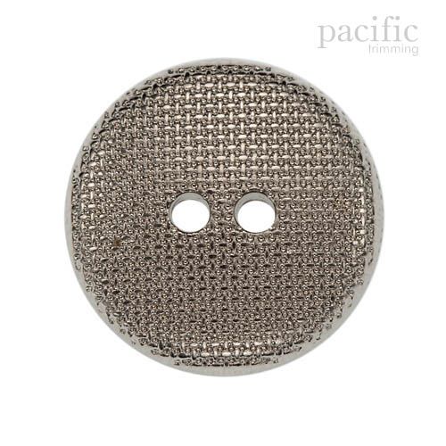 2 Hole Textured ABS Metal Plated Button 120884MT Nickel