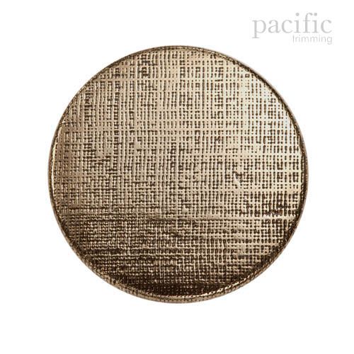 Round Flat Textured Gold Metal Shank Button 120922KR