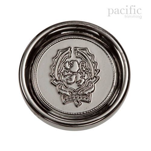 Crest Concave Nickel Metal Shank Button 120935KR