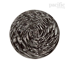 Load image into Gallery viewer, Spiral Patterned Metal Shank Button 120941KR Nickel
