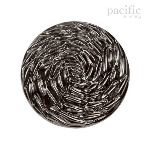 Spiral Patterned Metal Shank Button 120941KR Nickel