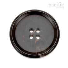 Load image into Gallery viewer, Marble Round Rim Polyester Jacket Coat Button Black
