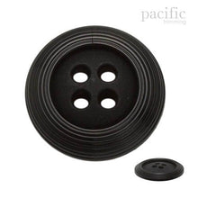 Load image into Gallery viewer, Round 4 Hole Nylon Button 125008BA Black
