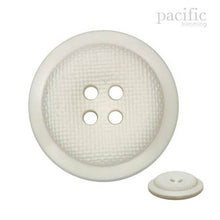 Load image into Gallery viewer, Textured 4 Hole Nylon Decorative Button Ivory
