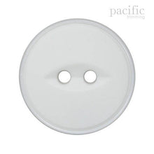 Load image into Gallery viewer, Fish Eye 2 Hole Nylon Button 125049BA White
