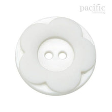 Load image into Gallery viewer, Flower Shape 2 Hole Nylon Decorative Button White
