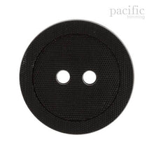 Load image into Gallery viewer, Textured Round Rim 2 Hole Nylon Button 125071BA Black
