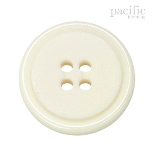 Round 4 Hole Nylon Ivory Button 125082BA - Pacific Trimming