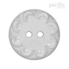 Load image into Gallery viewer, Flower Patterned 2 Hole Nylon Decorative Button White
