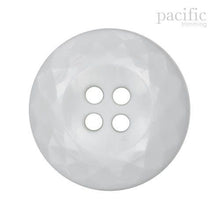 Load image into Gallery viewer, Round Concave 4 Hole Nylon Decorative Button White
