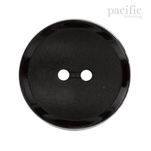 Load image into Gallery viewer, Round 2 Hole Concave Nylon Button 125114BA Black
