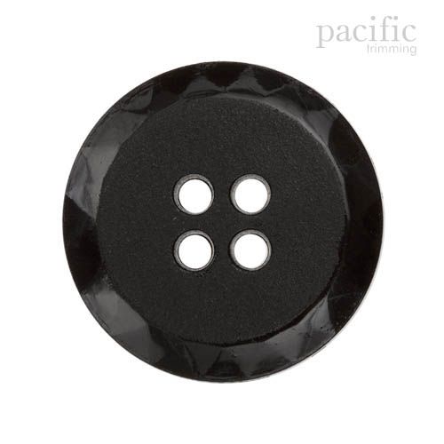 Round 4 Hole Nylon Button 125127BA Black